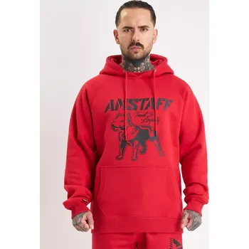 Pánská mikina Amstaff Mikina Logo 2.0 Hoody Red/Black