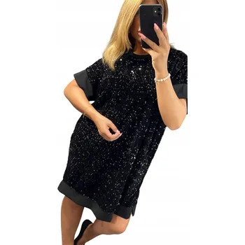 Dámské šaty Koktejlové midi šaty Genesy Glamour, velikost 50