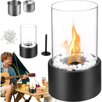 Obraz Volně stojící biokrb Kaminer 16 x 28 x 16 cm černý