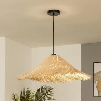 Brilagi - LED Lustr na lanku CERIA BOHO 1xE27/40W/230V pr. 70 cm ratan