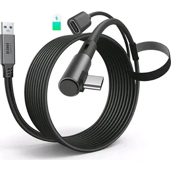 Virtuální realita Kiwi Design Charging Link Cable 5m for Quest 3/2/1/Pro and Pico 4 Black