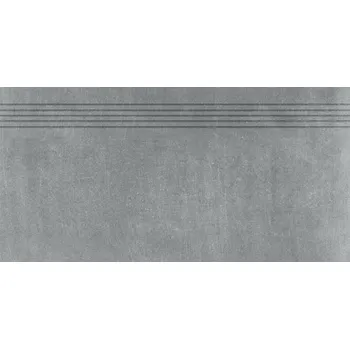 Dlažba RAKO Schodovka Rako Rebel tmavě šedá mat rektifikovaná 40x80 DCP84742 DCP84742