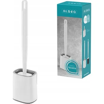 WC štětka Silikonový WC kartáč NOVENA BÍLÝ 24161