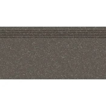 Dlažba RAKO Schodovka Rako Linka černá mat rektifikovaná 30x60 DCPSE822 DCPSE822