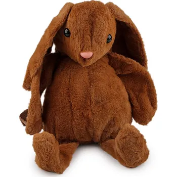 Městský batoh Dětský plyšový batoh králíček, barva 2 hnědá