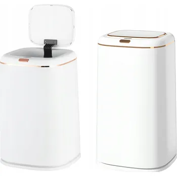 Odpadkový koš Odpadkový koš bezdotykový Mozos 35 l bambusový bílý