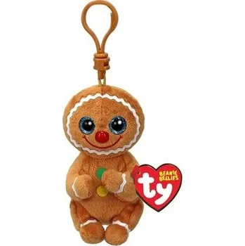 plyšák Plyšová Hračka Přívěsek Na Klíče Sušenka Perník Vánoční Sušenka Pupilky TY - 9 Cm