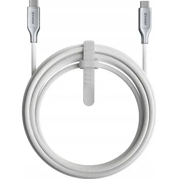 Datový kabel Nomad kabel Made with Kevlar USB-C kabel 240W 3m - Bílý NM014681858