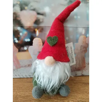 Vánoční dekorace Plyšový fousáč X434 zelený
