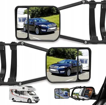 Zrcátko pro motocykl ZPĚTNÁ ZRCÁTKA 2 KUSY OTOČNÁ O 360 STUPŇŮ PRO MALÉ AUTO SUV RV