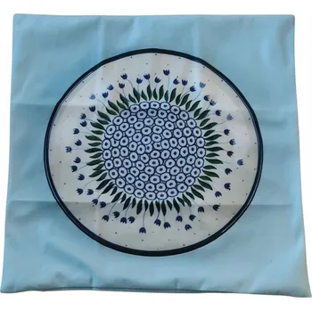 Povlak na dekorativní polštářek Povlak na polštář 45*45 vzor keramika Bolesławiec 490Ai