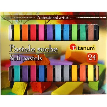 Pastelka Pastelové Pastelky Titanum, 24 ks
