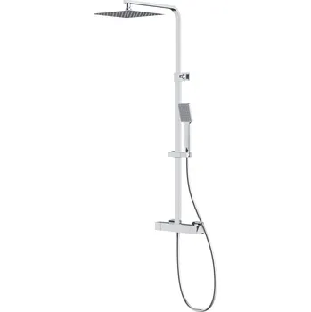 Sprchový set CERSANIT 3D Sprchová souprava Cersanit City sprchová termostatická hranatá chrom, S951‑341 S951-341