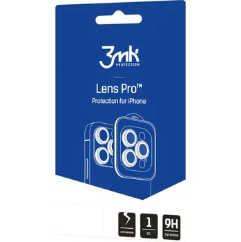 Pouzdro na mobilní telefon APPLE IPHONE 17 PRO / 17 PRO MAX - 3MK OCHRANA OBJEKTIVU LENS PROTECTION PRO ČERNÁ