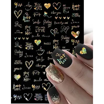 samolepka Samolepky na nehty srdíčka Rel Me053