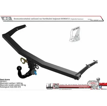 Tažné zařízení Tažné zařízení Seat Arona 07/2023-> SV 003-474, SVC GROUP