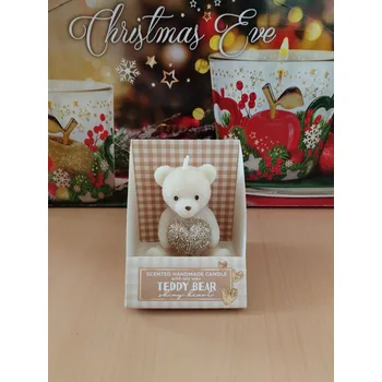 Svíčka Svíčka vonná medvídek krémový