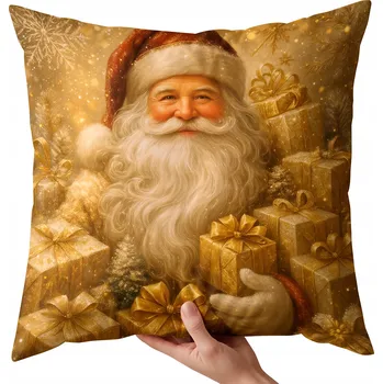 Povlak na dekorativní polštářek Vánoční povlak na polštář s motivem Vánoc, dekorativní 40x40 cm