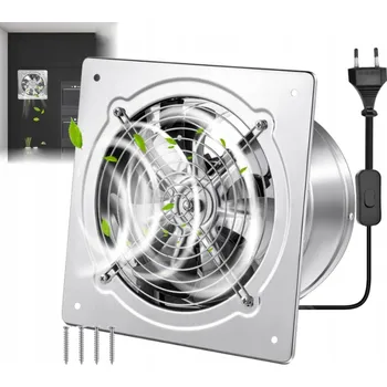 Průmyslový ventilátor 150mm Průmyslový axiální ventilátor nástěnný odsávací