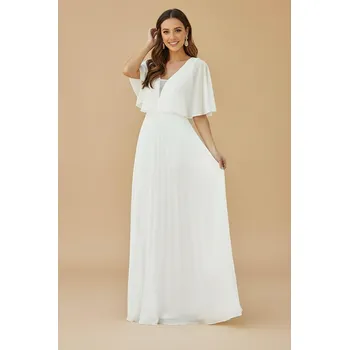 Dámské šaty EVA & LOLA Svatební šaty DALINE bílé Barva: Bílá, Velikost: M