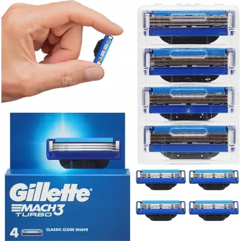 Příslušenství k holicímu strojku Náhradní hlavice do holicích strojků Gillette Mach3, 4 ks