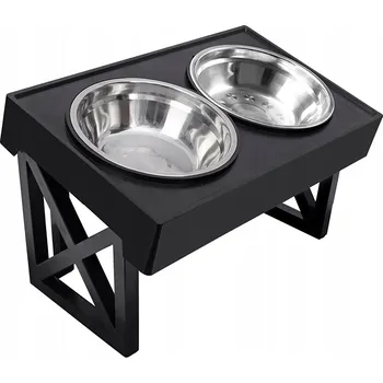 Miska pro psa Miska pro psa Emes dvojitá kovová zpomalovací nastavitelná