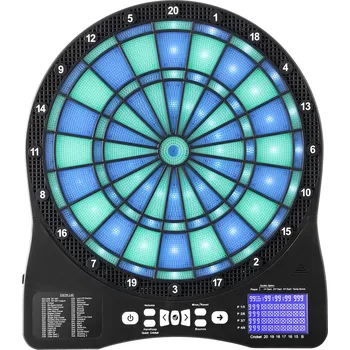 Terč na šipky Vevor Elektronický terč na šipky, 48 her/500+ variací, lcd, až 8 hráčů