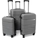 Rogal Šedá sada 3 luxusních skořepinových kufrů "Royal" - M (35l), L (65l), XL (100l) 199255104