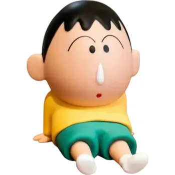 Dřevěná hračka Dekorace na obuv 2–3 cm Postavička v žlutém tričku PVC ozdoba pro crocsy batoh nebo náramek Odnímatelný doplněk pro děti i dospělé