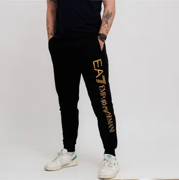 Emporio Armani pánské tepláky černé barvy, velikost XL