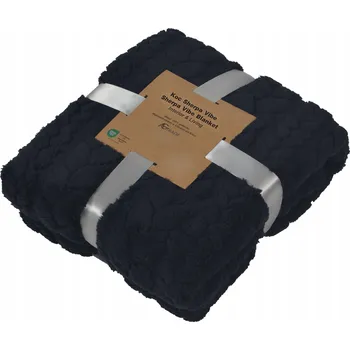 deka DEKA PLED MĚKKÁ TEPLÁ CHLUPATÁ 200x220 ČERNÁ
