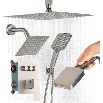 Sprchový set Vevor Sprchová souprava 305 mm stropní, 152 mm nástěnná, 4 in 1 ruční