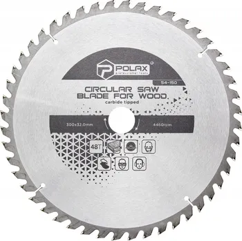 Pilový kotouč Pilový kotouč na dřevo 300 x 32.0/30.0, 48 zubů Polax