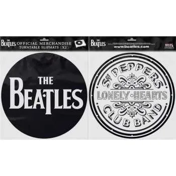 Příslušenství pro gramofon Merch The Beatles: Slipmat Set Drop T Logo The Beatles & Sgt Pepper Drum 2022
