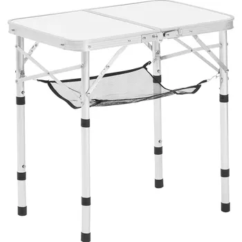 Zahradní stůl Vevor Skládací stůl na kempování, nastavitelná výška, 24×16in, hliník/mdf