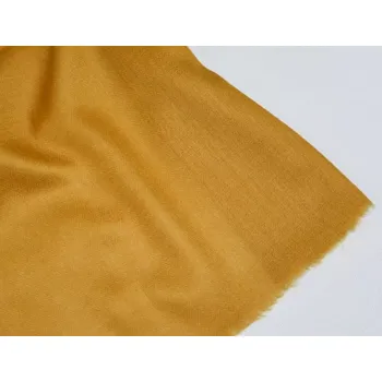 Šála Vlněná jednobarevná šála - hořčicová