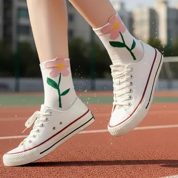 Dámské ponožky Ponožky s květy