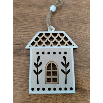 Vánoční dekorace Dřevěný domek X559