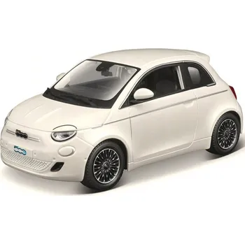 auto na autodráhu Bburago Fiat 500e 2023 1:24 bílá