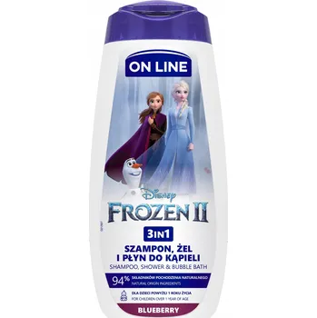 Prací gel On Line Ledové Království Gel 3 v 1 s příchutí borůvek 400 ml