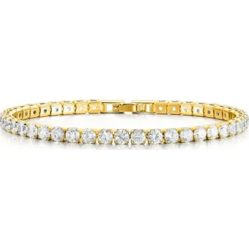 Náramek ZLATÝ NÁRAMEK HAD S CIRKONY NEREZOVÁ OCEL ZIRKONY Z OCELI 17