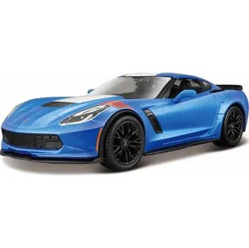 auto na autodráhu Maisto Corvette Grand Sport 2017 1:24 modrá metalíza