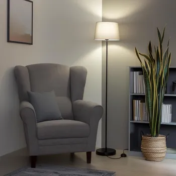 Lampička Brilagi - LED Stojací lampa CERIA 1xE27/40W/230V pr. 30 cm šedá/černá