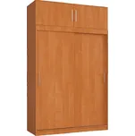 Skříň s posuvnými dveřmi a nástavcem 150 cm CLP mono olcha 213049668