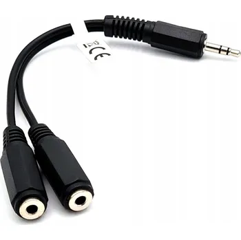 Adaptér Vitalco JR16 konektor 3.5 stereo 2 x zásuvky