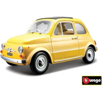 auto na autodráhu Bburago Fiat 500 F 1965 Yellow