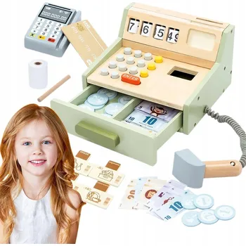 Hra na obchod VELKÁ INTERAKTIVNÍ POKLADNA PRO DĚTI + KALKULAČKA