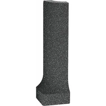 Stavebniny RAKO Sokl s požlábkem vnější roh Rako Taurus Granit černá mat 2x8 TSERH069 TSERH069