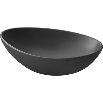 Umyvadlo CERSANIT 3D Umyvadlo Cersanit Moduo 55 na desku antracit mat nepravidelné, K116-106 K116-106-BOX