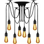 Toolight - Stropní lampa Spider 8xE27, černá, OSW-00018 136508557